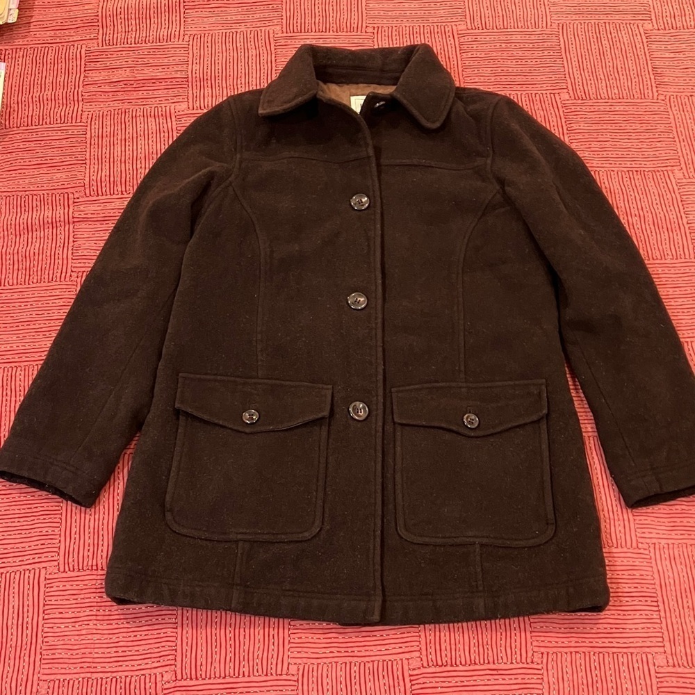 L.L. Bean Wool Thinsulate pea Coat women’s medium